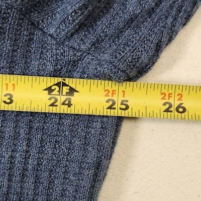 Tommy Hilfiger Shirt Mens XXL Long Sleeve Polo Collared Knit Pullover Blue - Thumbnail 2