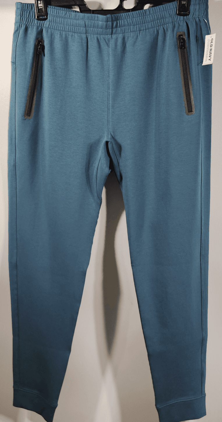 Old Navy Active Dynamic Jogger Pants Men's L Green Stretch Zip Pockets NEW - Thumbnail 5