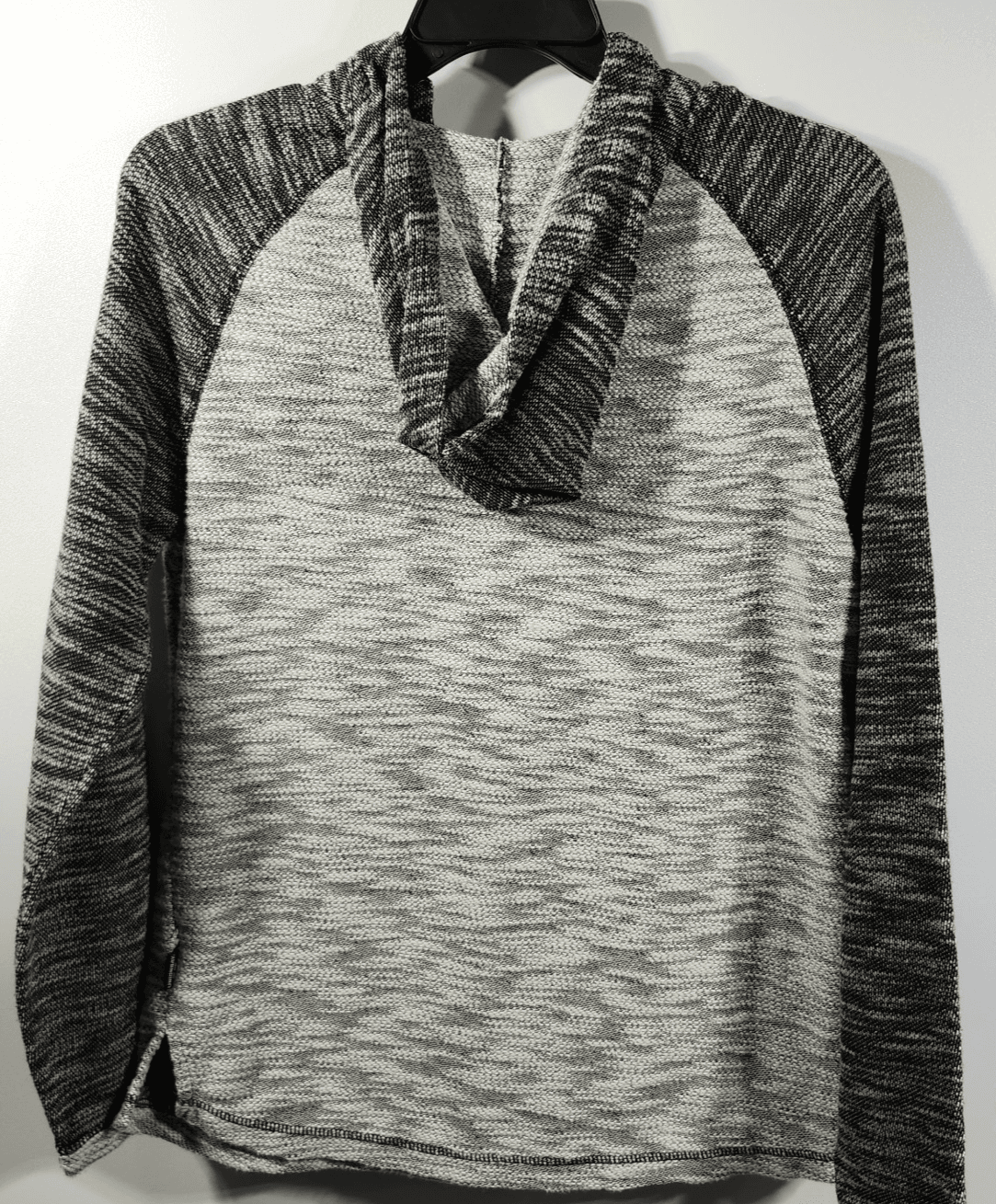 Unionbay Men's M Black Gray Sweater Pullover Hoodie Long Sleeve Lightweight - Thumbnail 6