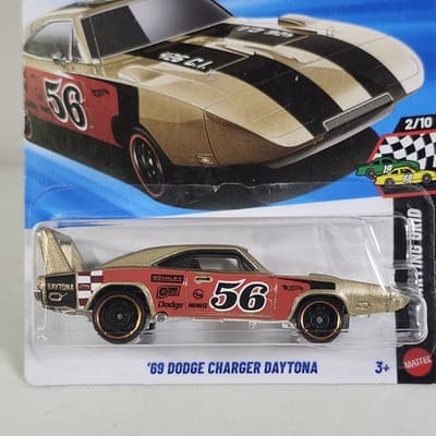 2026 Hot Wheels '69 Dodge Charger Daytona HW Starting Grid Car 1/64 Toy Vehicle - Thumbnail 2