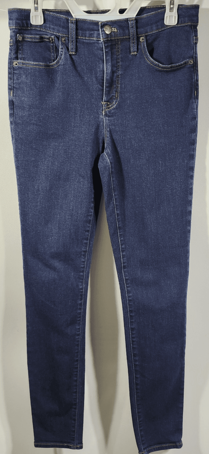 J. Crew 9" Mid-Rise Skinny Jeans Women's Size 29 Tall Blue Denim - Thumbnail 5