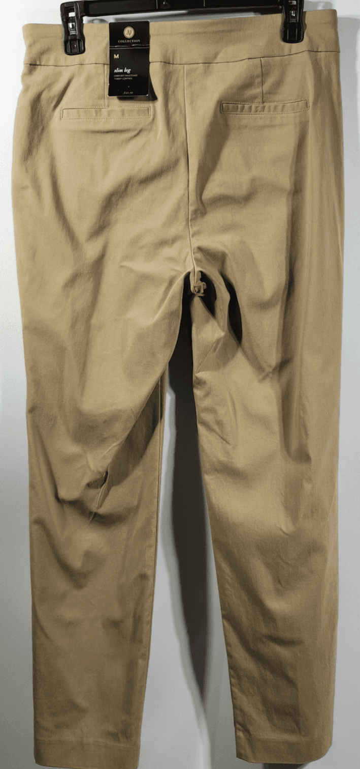 JM Collection Cambridge Pants Women's M Slim Leg Tummy Control Pull On NEW - Thumbnail 6