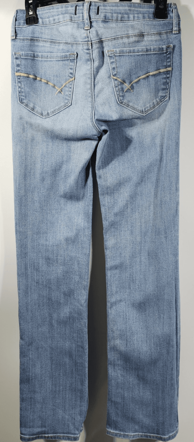 Y2K Bullhead Black Bootcut Women's 7 Jeans Low Rise Light Blue Stretch Denim - Thumbnail 6