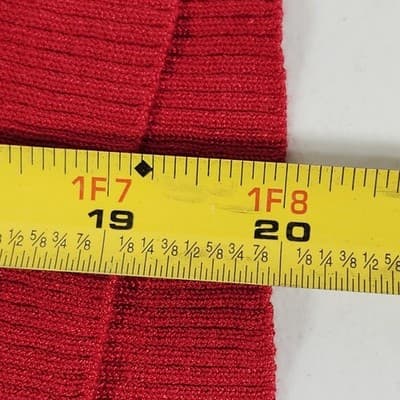 Women's No Boundaries XL Detachable Faux Fur Collar Cardigan Sweater Red NEW - Thumbnail 3