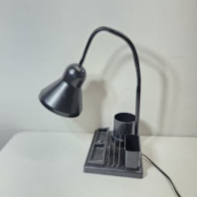 Office Lamp Black Desk Organizer Pen Holder College Home Decor - Thumbnail 8