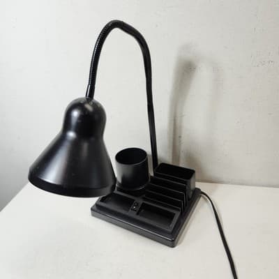 Office Lamp Black Desk Organizer Pen Holder College Home Decor - Thumbnail 2