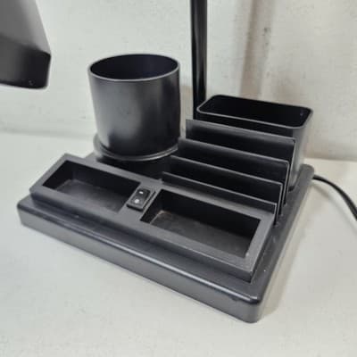 Office Lamp Black Desk Organizer Pen Holder College Home Decor - Thumbnail 6