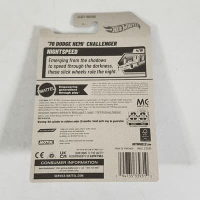 2026 Hot Wheels '70 Dodge Hemi Challenger Nightspeed Gold Car 1/64 Toy NEW - Thumbnail 5