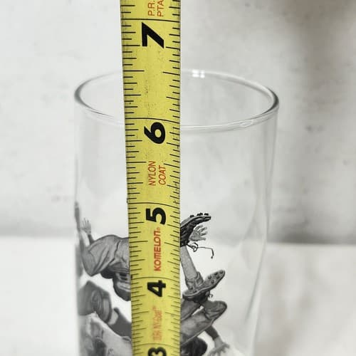 Vintage Norman Rockwell Tumbler Glassware “The Sporting Boys” First Down Cup - Thumbnail 2