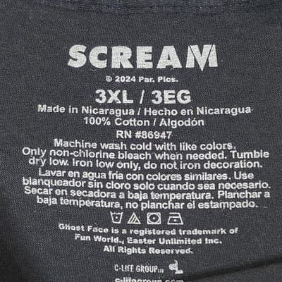 Scream Ghost Face TShirt Size 3XL Black What’s Your Favorite Scary Movie Horror - Thumbnail 8