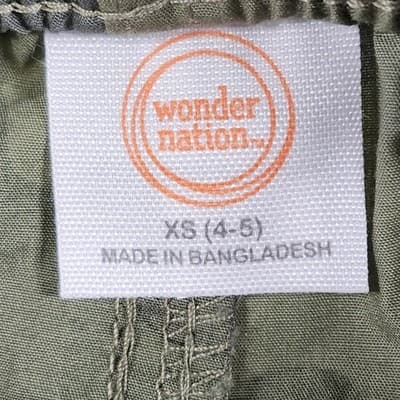 Wonder Nation Cargo Shorts Boy's Size XS Camo Drawstring NEW - Thumbnail 8