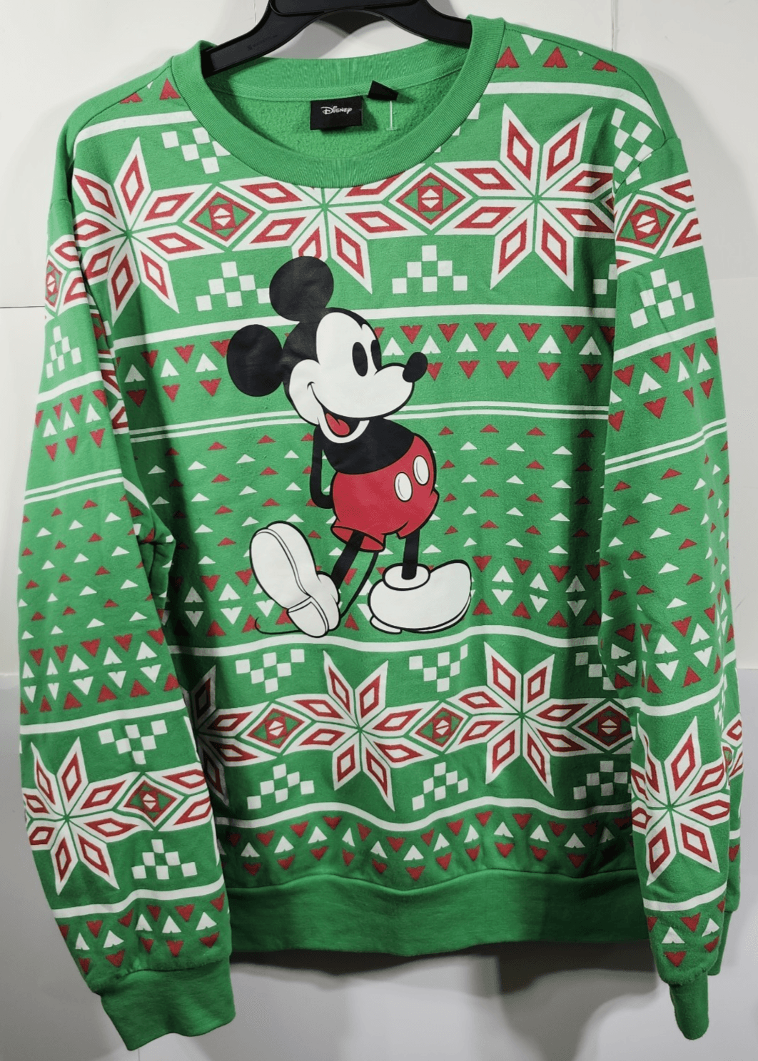 Disney Men's XXL Mickey Mouse Christmas Holiday Sweatshirt Ugly Sweater - Thumbnail 5