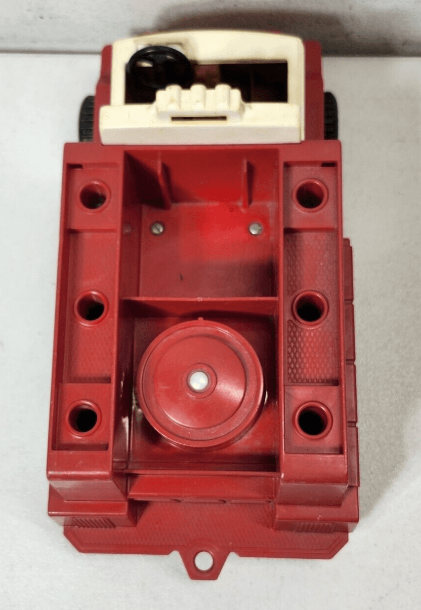 Vintage Fisher Price Husky Helpers Red Fire Truck Toy Vehicle - Thumbnail 10