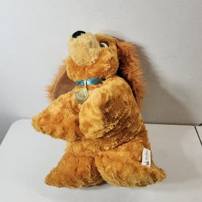 Disney Parks Lady & Tramp Dog Cocker Spaniel Plush Toy Pillow Vintage - Thumbnail 2