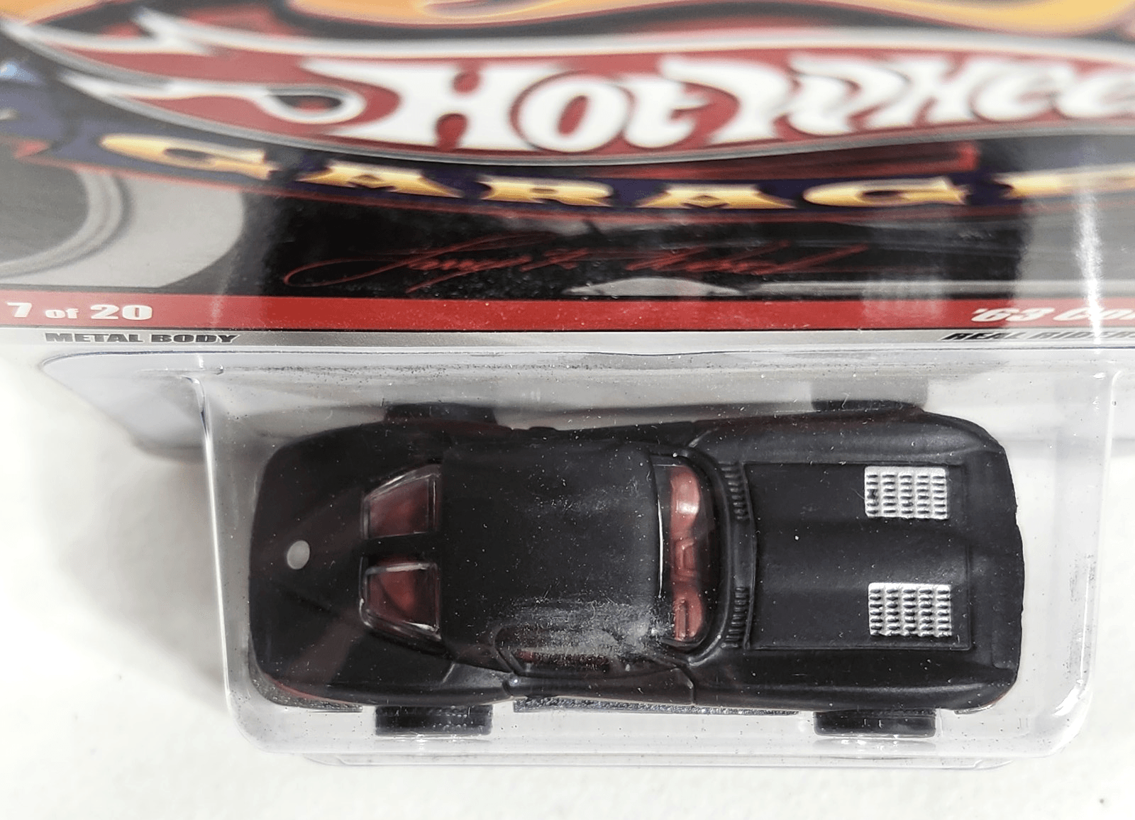 Hot Wheels Larry's Garage '63 Chevy Corvette Black Car 1/64 Toy Vehicle NEW - Thumbnail 3