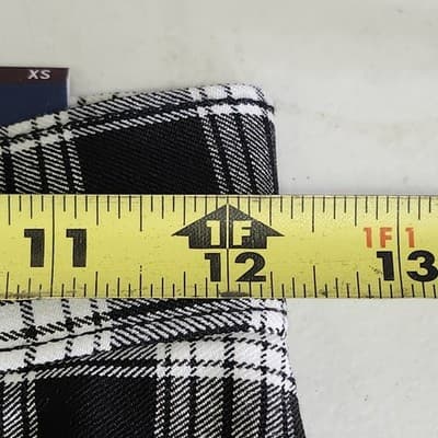 Hollister Women's Ultra High-Rise Mom Pants Size XS Black White NEW - Thumbnail 2