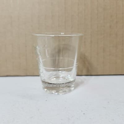 Vintage Calvert B American Whiskey 4411 Clear Shot Glass 2oz - Thumbnail 3