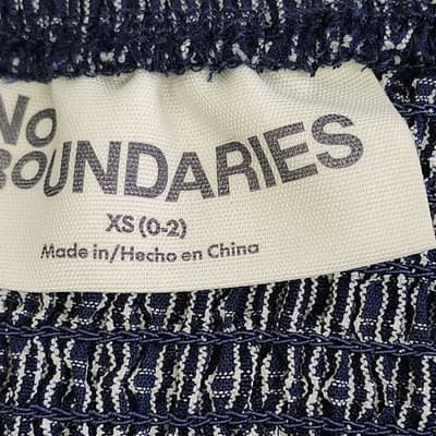 No Boundaries Women's Tube Dress Size XS Blue White NEW - Thumbnail 9