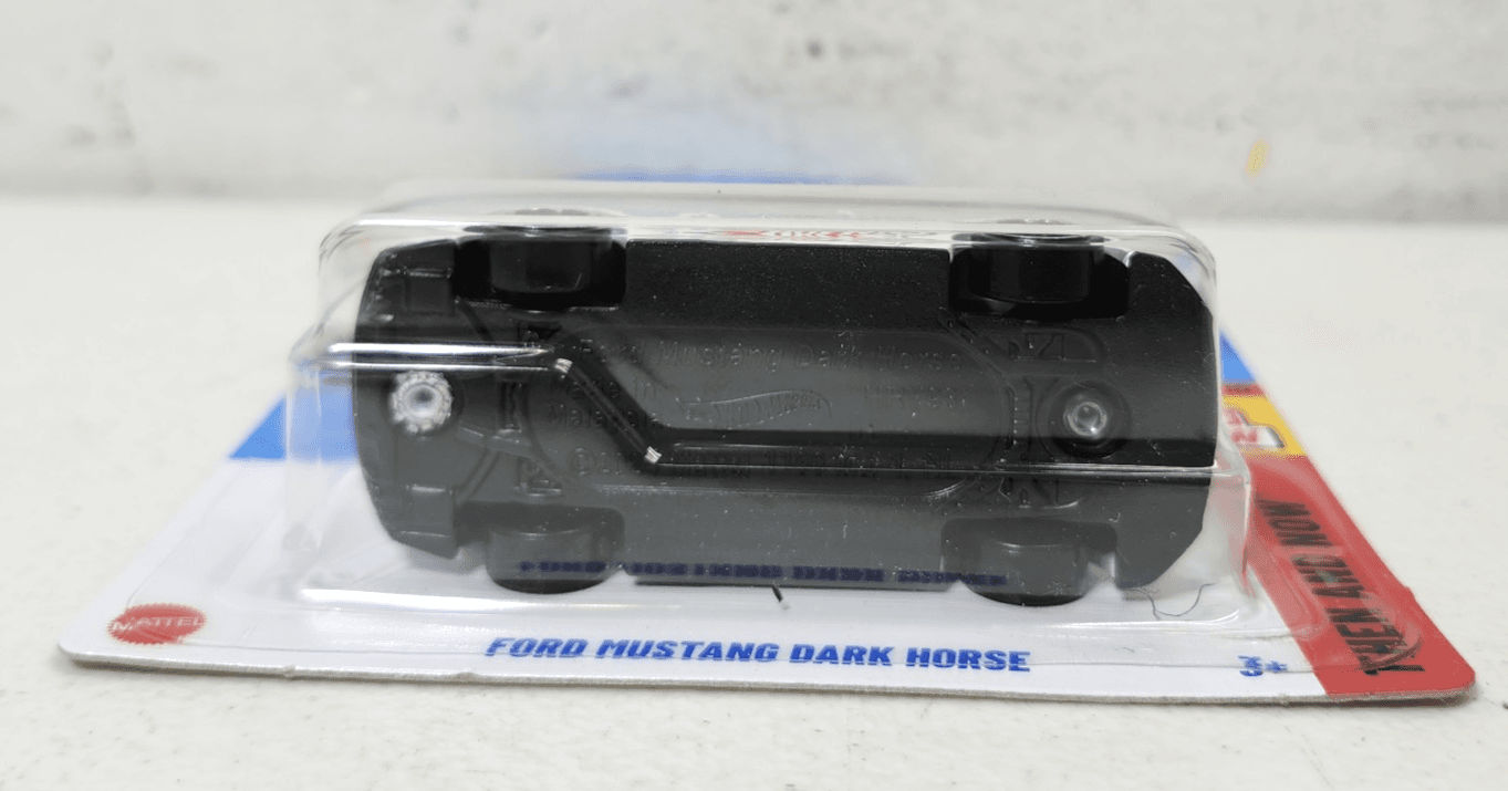 2025 Hot Wheels Ford Mustang Dark Horse Then and Now White Car 1/64 Toy NEW - Thumbnail 4