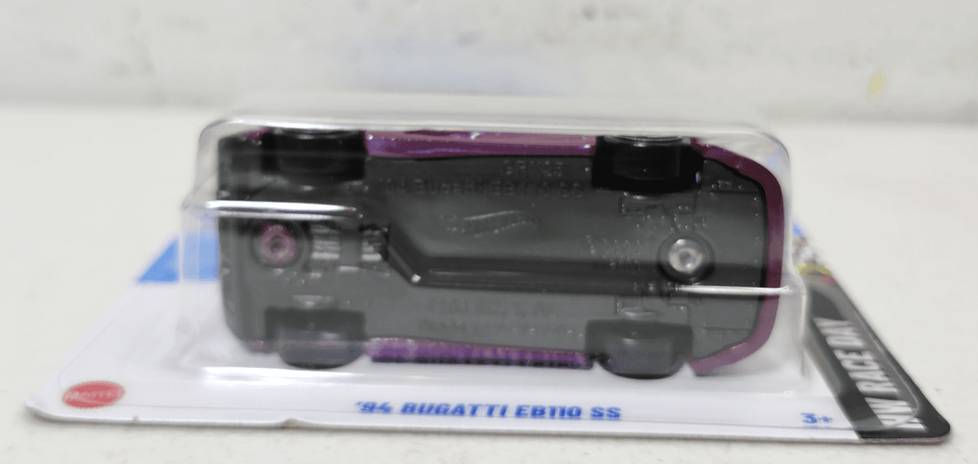 2025 Hot Wheels '94 Bugatti EB110 SS HW Race Day Purple Car 1/64 Toy Vehicle NEW - Thumbnail 3