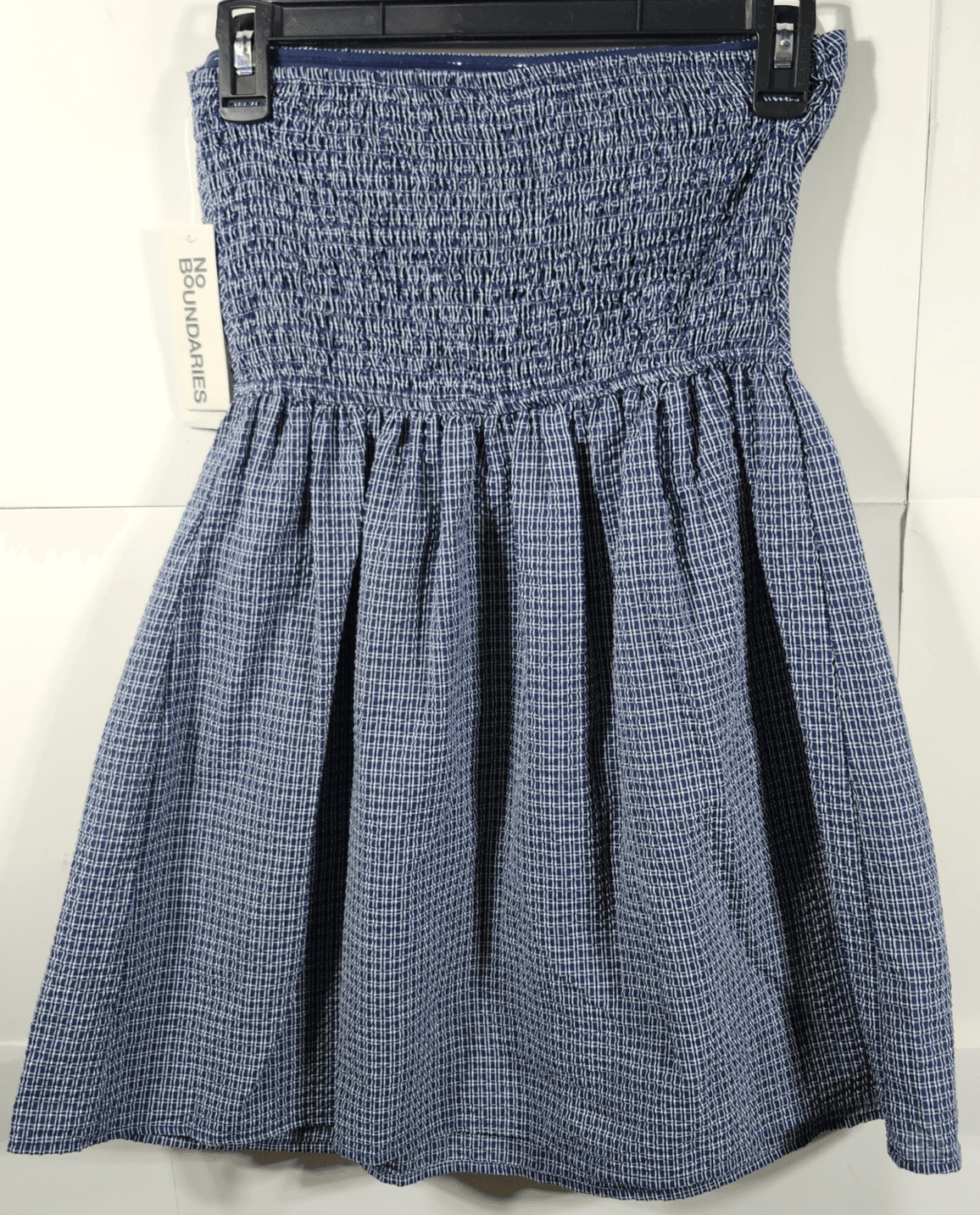 No Boundaries Women's Tube Dress Size XS Blue White NEW - Thumbnail 5