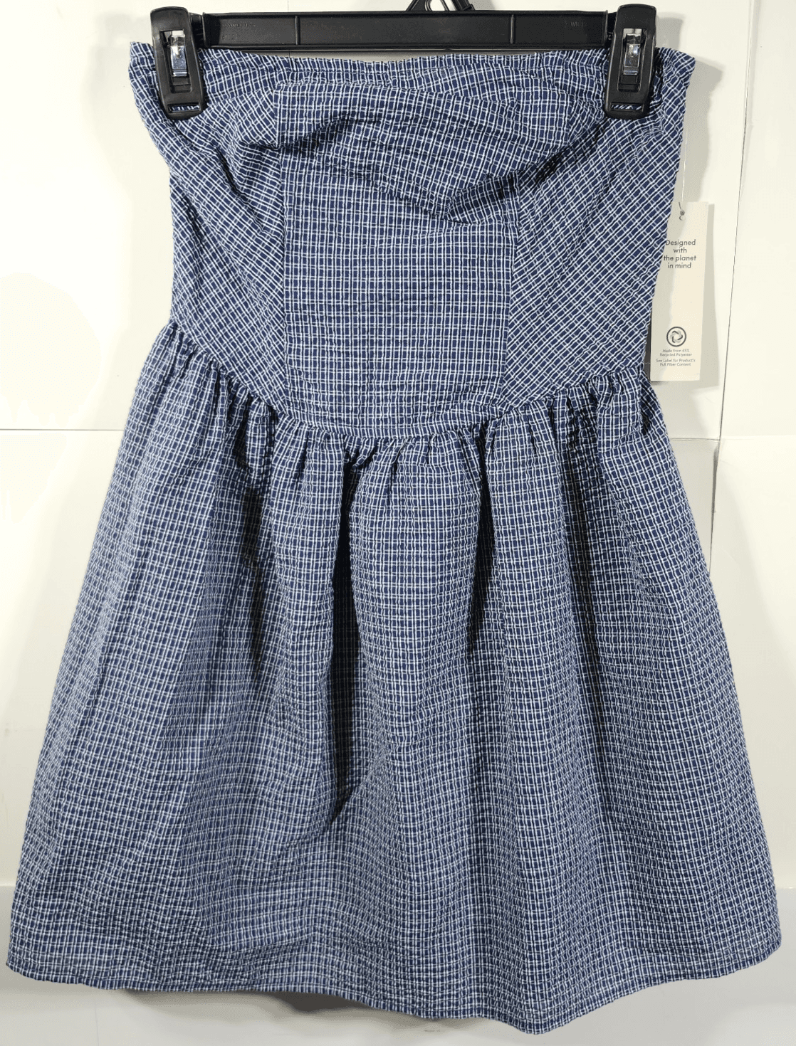 No Boundaries Women's Tube Dress Size XS Blue White NEW - Thumbnail 6