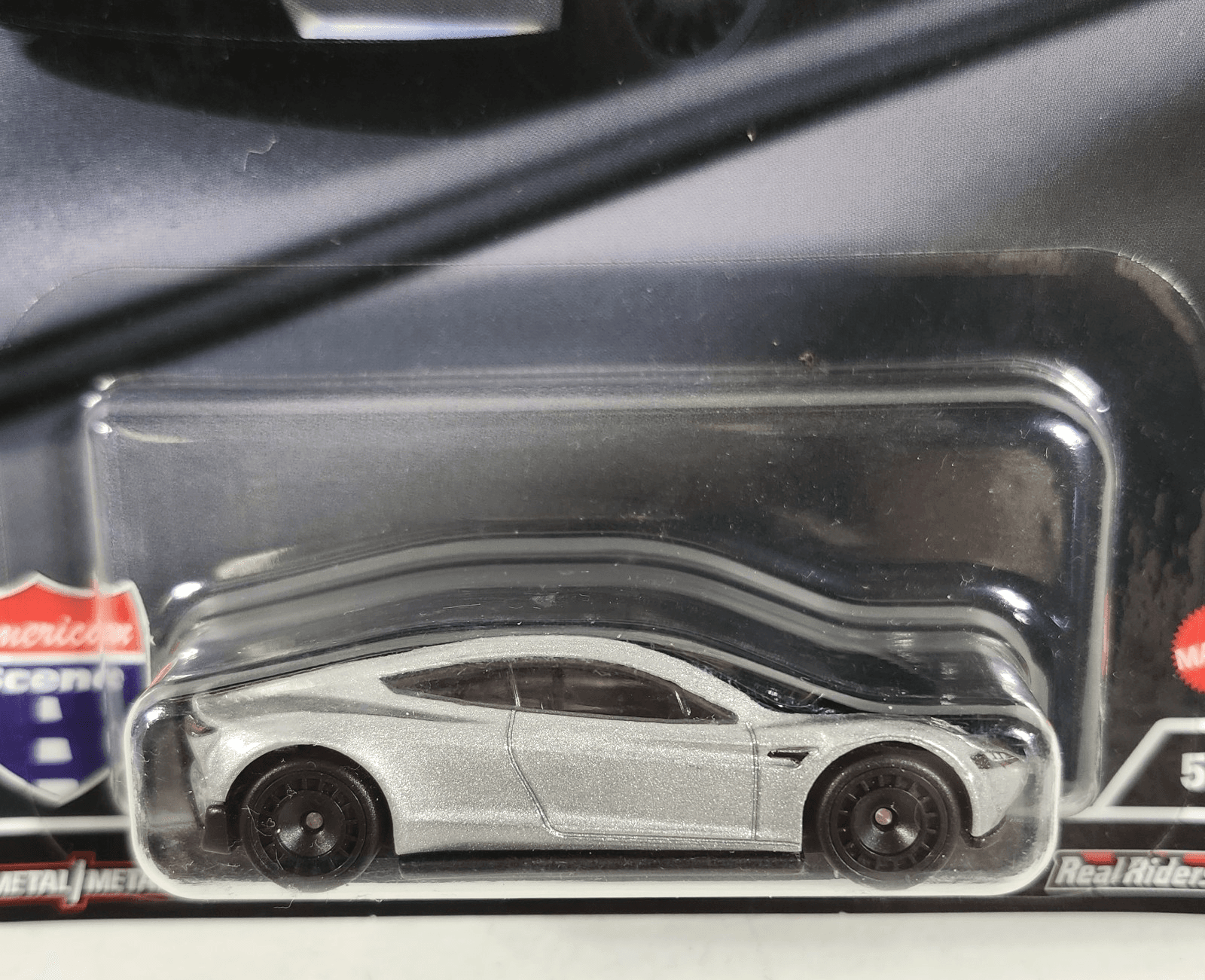 Hot Wheels Tesla Roadster Premium Car Culture American Scene 1/64 Toy Vehicle - Thumbnail 2