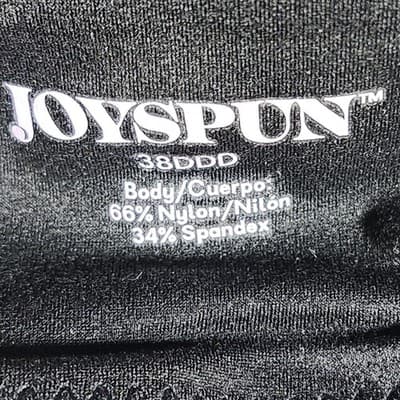 Joyspun Women’s 38DDD Wirefree Black Bra Soft Plus Size NEW - Thumbnail 7