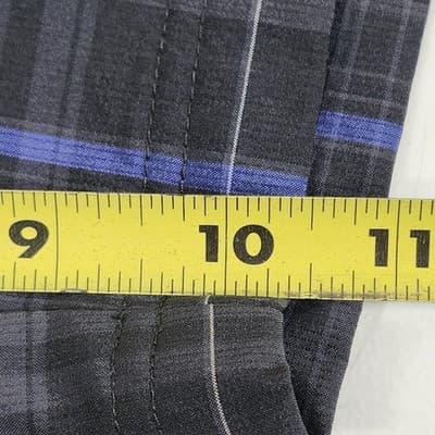 Kirkland Men’s Shorts 44 Black Blue Plaid Signature With Pockets - Thumbnail 3
