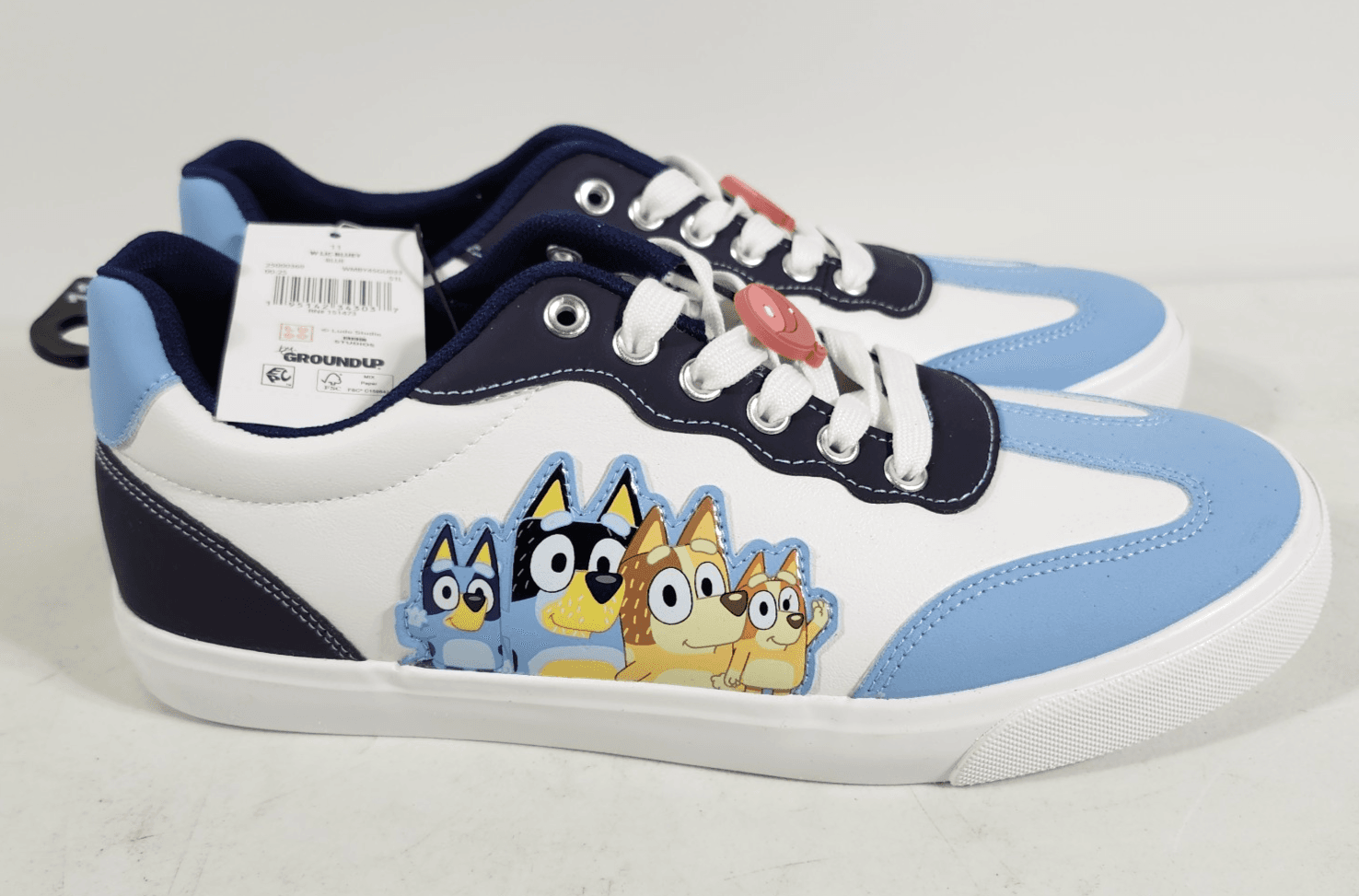 Women's Bluey Sneaker Shoes Size 11 Blue White Ground Up NEW - Thumbnail 6