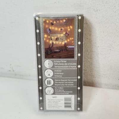 Everlasting Glow White LED Light String Set 30 Lights 5 Feet Long NEW - Thumbnail 4