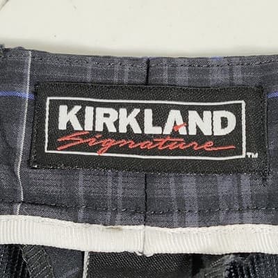 Kirkland Men’s Shorts 44 Black Blue Plaid Signature With Pockets - Thumbnail 8