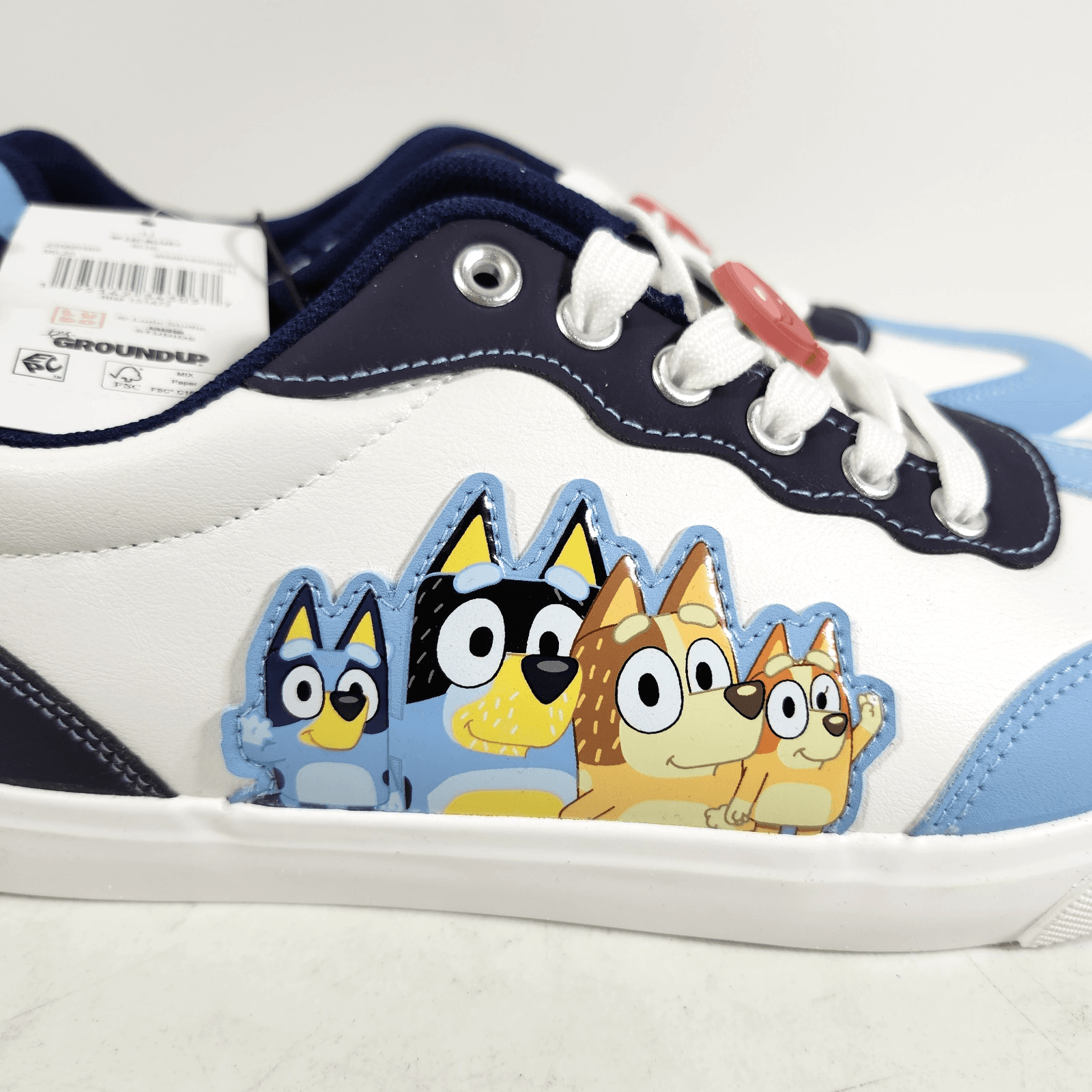 Women's Bluey Sneaker Shoes Size 11 Blue White Ground Up NEW - Thumbnail 7