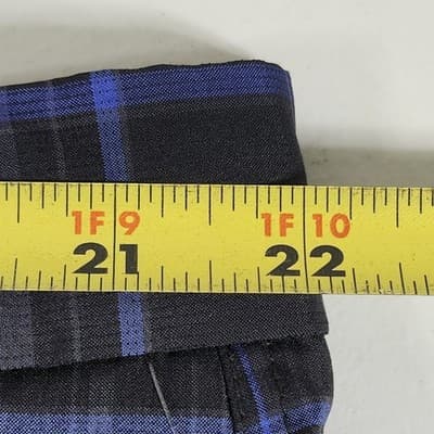 Kirkland Men’s Shorts 44 Black Blue Plaid Signature With Pockets - Thumbnail 2