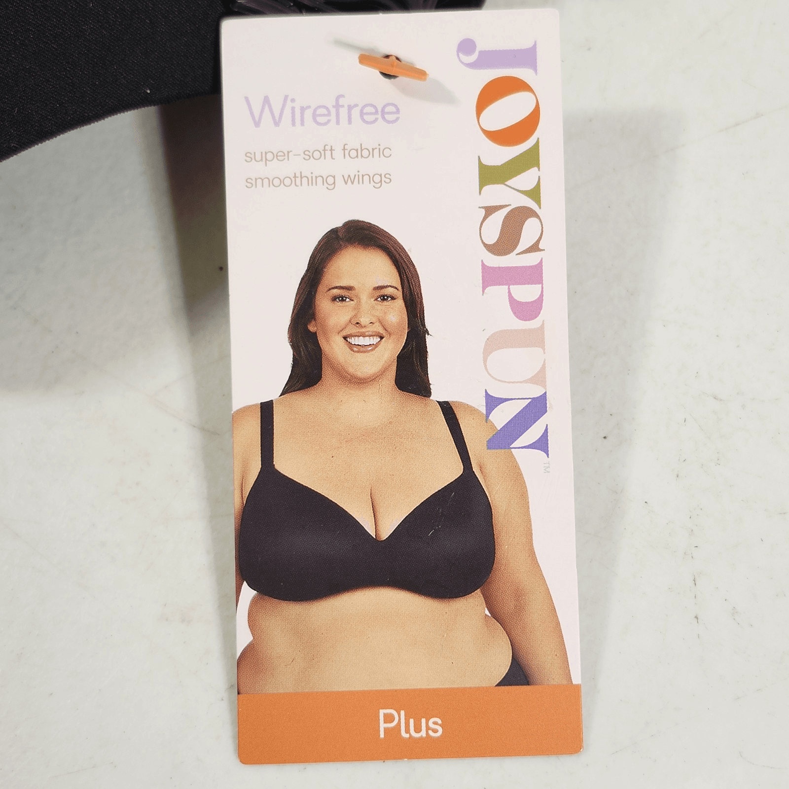 Joyspun Women’s 38DDD Wirefree Black Bra Soft Plus Size NEW - Thumbnail 3