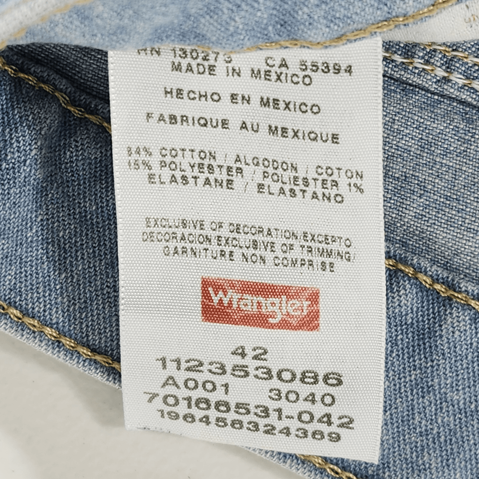 Wrangler Men's Relaxed Fit Jean Shorts Size 42 Blue Denim - Thumbnail 7