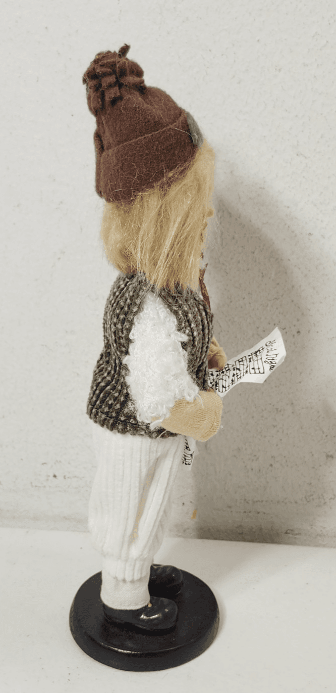 Vintage Christmas Caroler Figure With Sheet Music. 9" Holiday Home Decor - Thumbnail 6