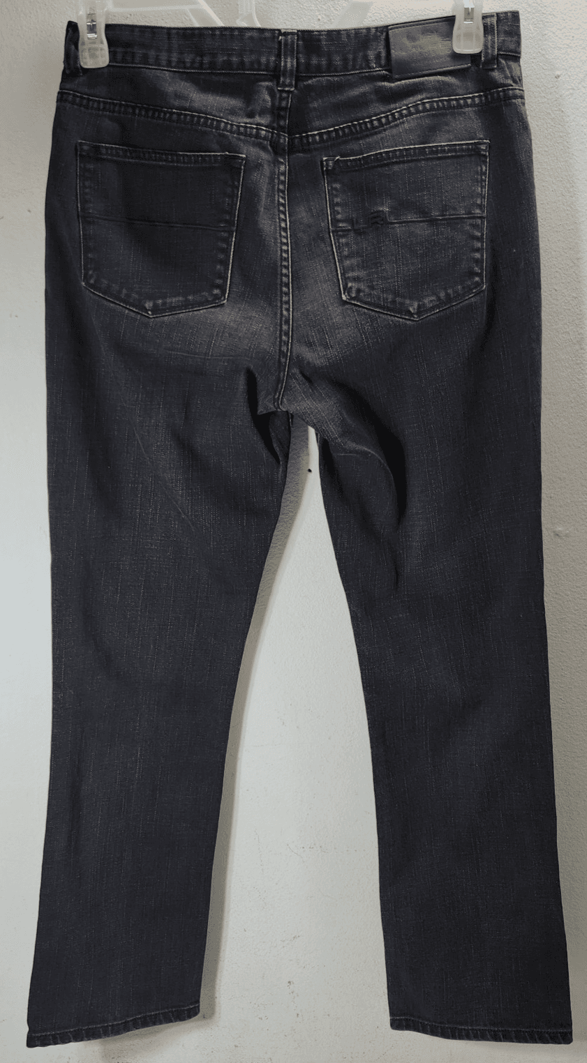 Ralph Lauren LRL Lauren Women's Straight Fit Jeans Size 8 Black Denim Pants - Thumbnail 4