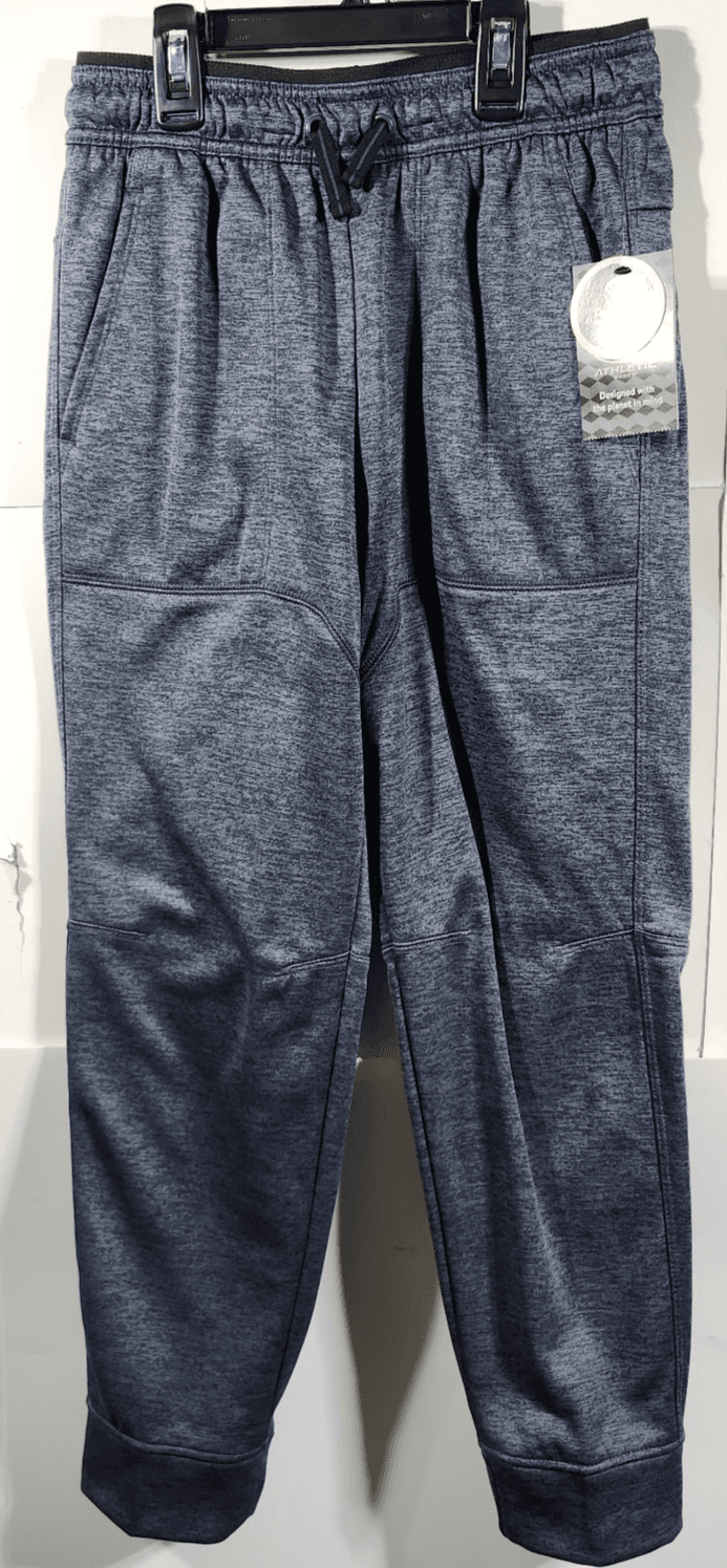 Athletic Works Boys Tech Fleece Jogger Sweatpants Size L 10-12 Gray NEW - Thumbnail 5