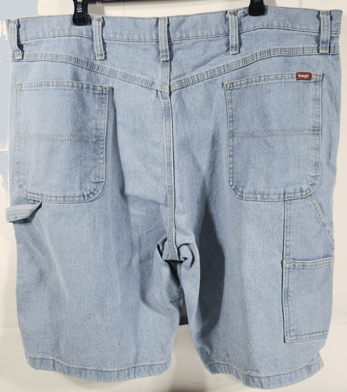 Wrangler Men's Relaxed Fit Jean Shorts Size 42 Blue Denim - Thumbnail 4