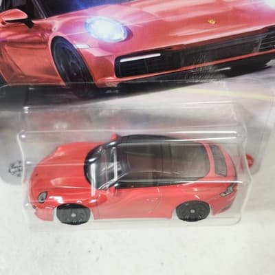2025 Matchbox Porsche 911 Targa Red Car 1/64 Toy Vehicle NEW - Thumbnail 3
