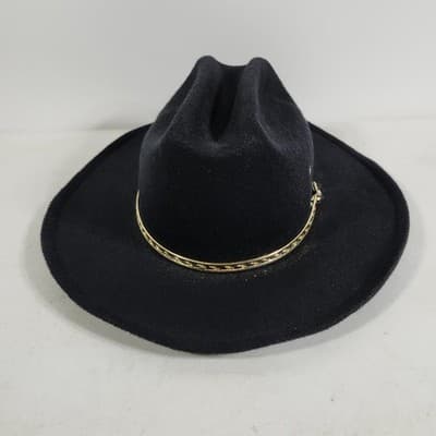 Western Express Hat Cowboy Kids Size Black Felt Wide Brim Western Mexico - Thumbnail 8