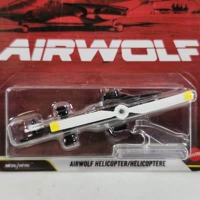 2026 Hot Wheels Premium Pop Culture Airwolf Helicopter 1/64 Toy Vehicle NEW - Thumbnail 2