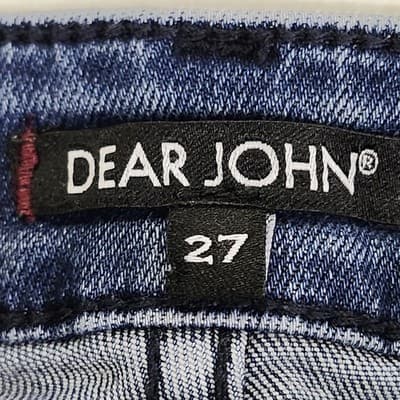 Dear John Jeans Womens 27 Blue Medium Wash Joyrich Comfort Skinny Stretch Denim - Thumbnail 7