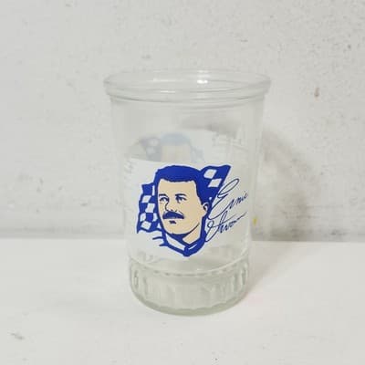 Ernie Irvan Bama Racing Champion Driver Series #2 Jam Glass Jar Vintage Nascar - Thumbnail 2
