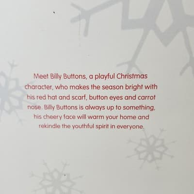 Dept 56 Billy Buttons Christmas Snowman Large Candle Holder Holiday Home Decor - Thumbnail 12