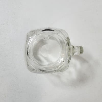 Vintage Golden Harvest Clear Glass Mason Handled Drinking Jar Mug - Thumbnail 8