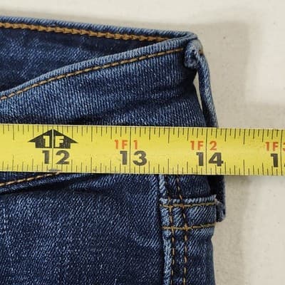 Old Navy Rock Star Super Skinny High Rise Jeans Womens Size 4 Blue Denim Pants - Thumbnail 2
