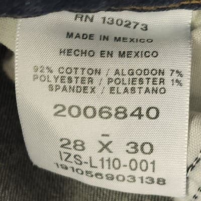 Lee Mens Jeans 28x30 Classic Fit Blue Denim Pants - Thumbnail 8
