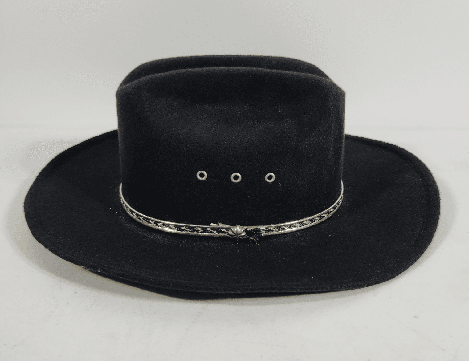 Western Express Hat Cowboy Kids Size Black Felt Wide Brim Western Mexico - Thumbnail 2
